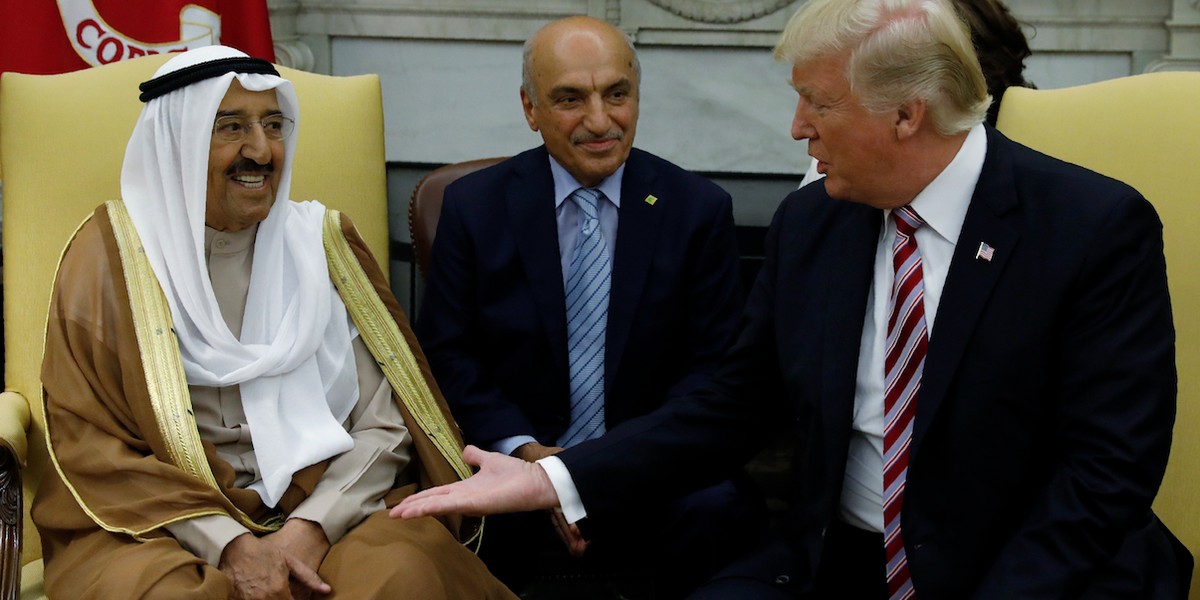 Trump reportedly complained that the emir of Kuwait's plane is bigger than his