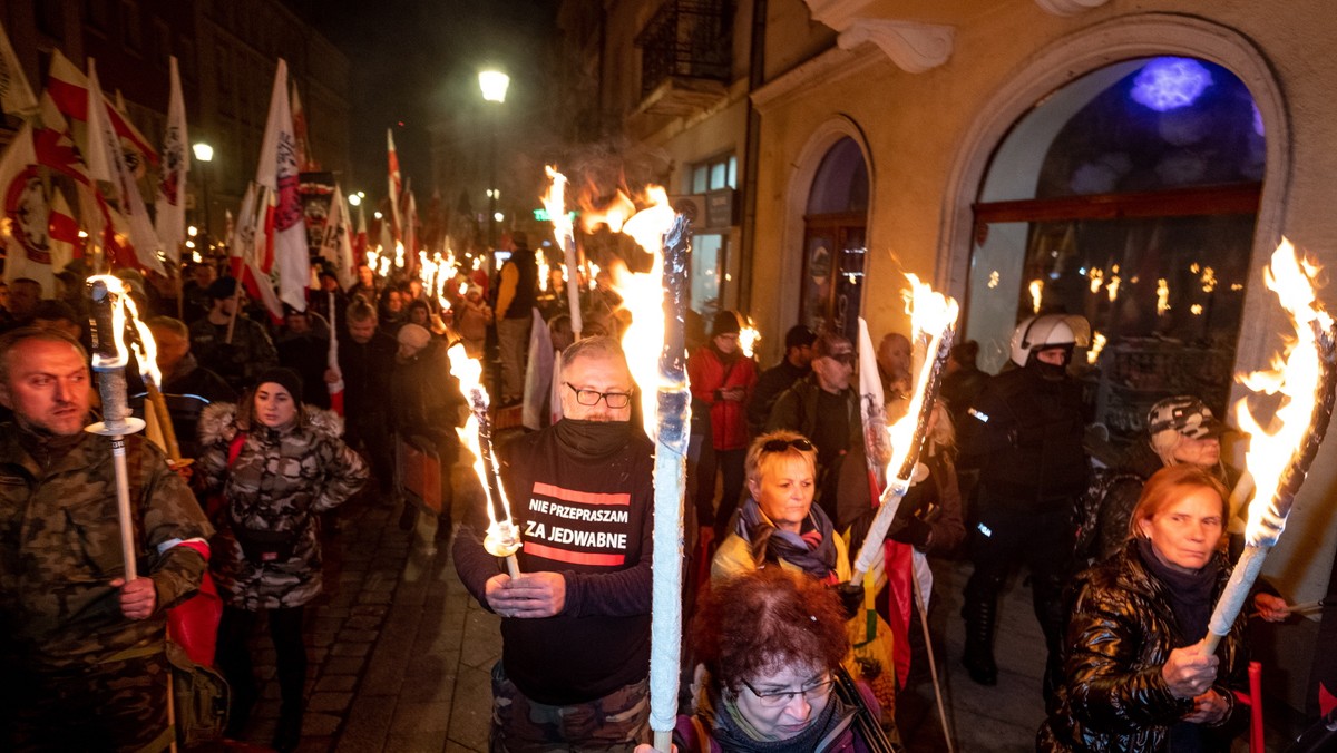 Antysemicki marsz w Kaliszu, 11 listopada 2021 r.