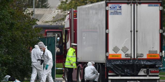 Britain tries to identify 39 bodies found in truck