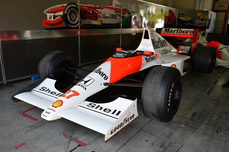 McLaren MP4/5B, którym ścigał się Ayrton Senna