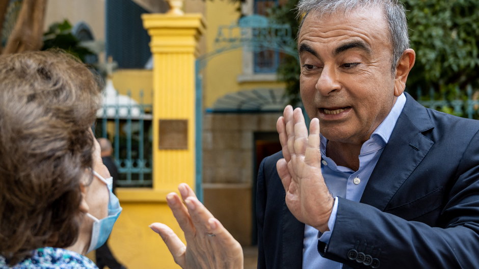 Carlos Ghosn w Bejrucie, listopad 2020 r.