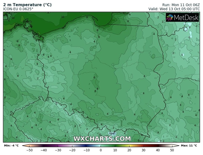 W związku z zachmurzeniem, noc będzie cieplejsza od poprzednich