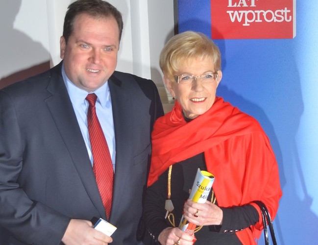 Paweł Piskorski i Janina Paradowska