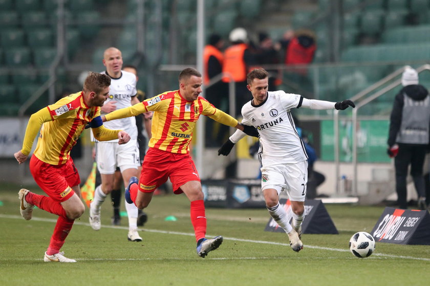 Pilka nozna. Ekstraklasa. Legia Warszawa - Korona Kielce. 01.12.2018