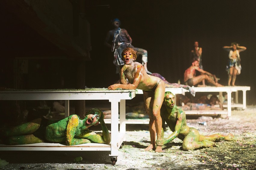 Slika iz predstave "Planina Olimp"