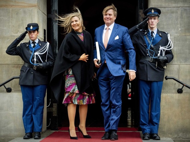 Królowa Maxima i król Wilhelm Aleksander