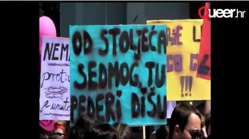 Jedna od parola s današnjeg prajda u Zagrebu