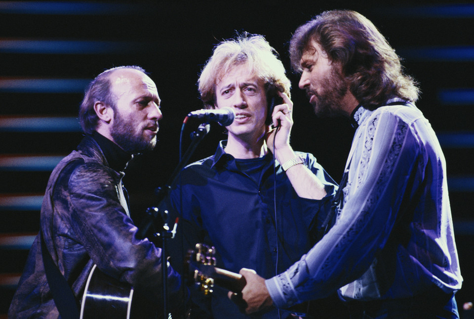 Bee Gees w 1985 roku (fot. Getty Images)