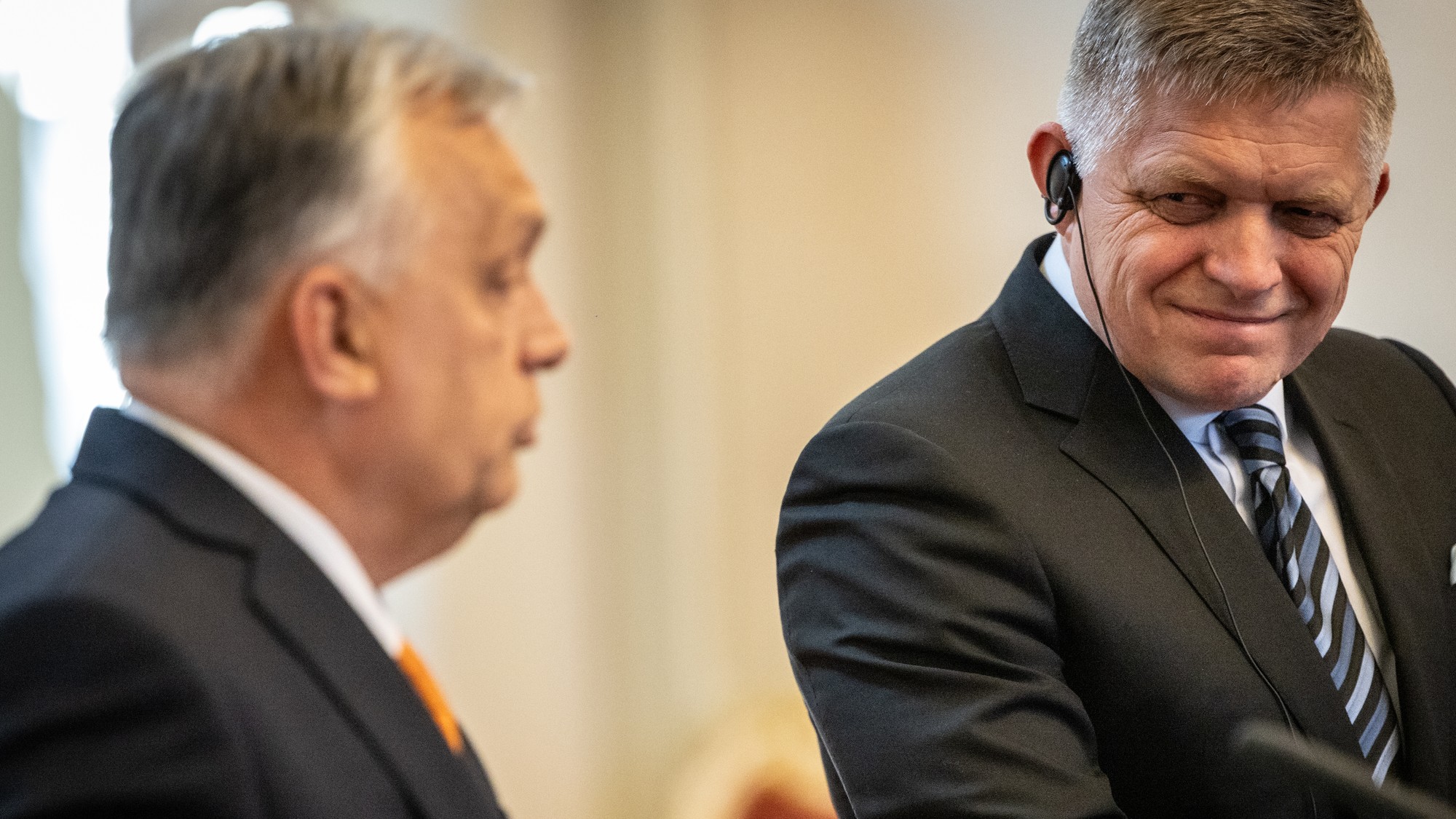 Stretnutie Roberta Fica a Viktora Orbána na Úrade vlády SR 28.4.2025