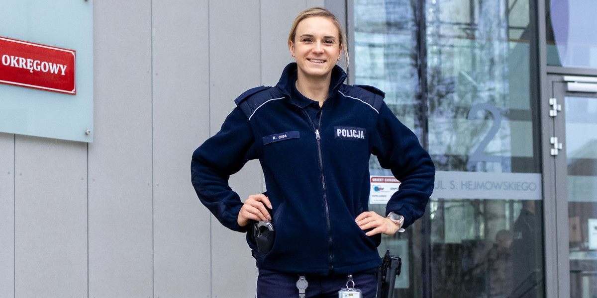 Kamila Ciba, sprinterka i policjantka z Poznania.