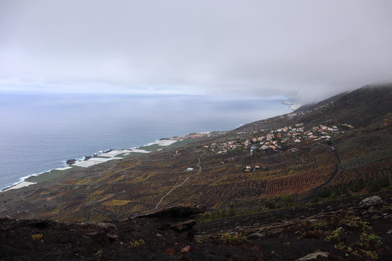 La Palma - Widok z krawędzi krateru San Antonio