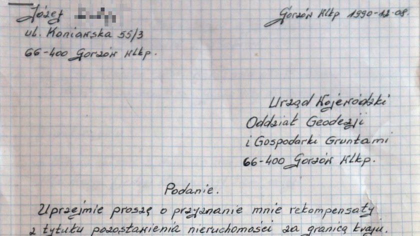 Andrzej Pilczuk po 25 latach dostał odpowiedź urzędu wojewódzkiego na wniosek o odszkodowanie za tzw. nie zabużańskie