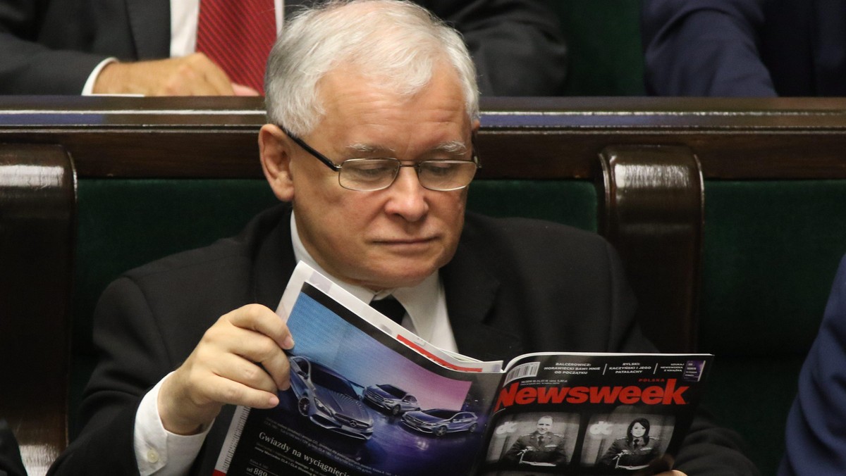 Jarosław Kaczyński Newsweek