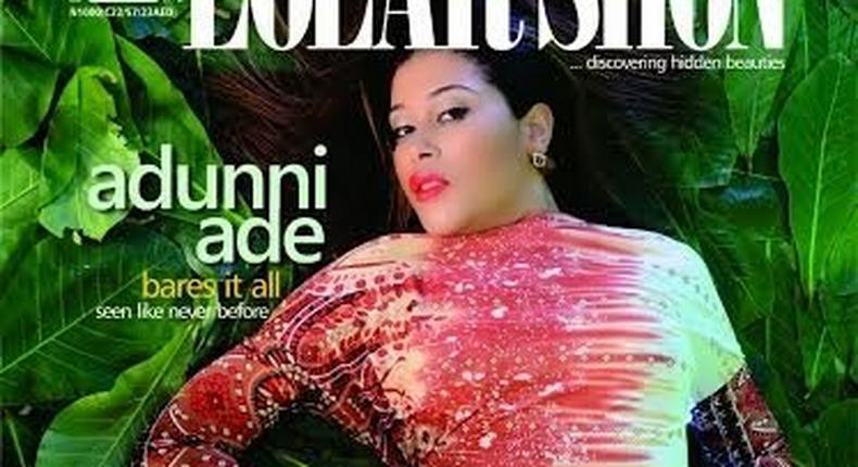 Adunni Ade covers Lolar Shon Magazine