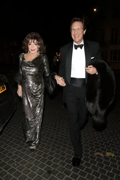 Joan Collins i Percy Gibson, listopad 2022 r.