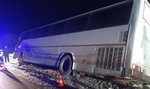 70-letni kierowca autobusu wykazał się brakiem fantazji. Wylądował w rowie razem z grupą dzieci