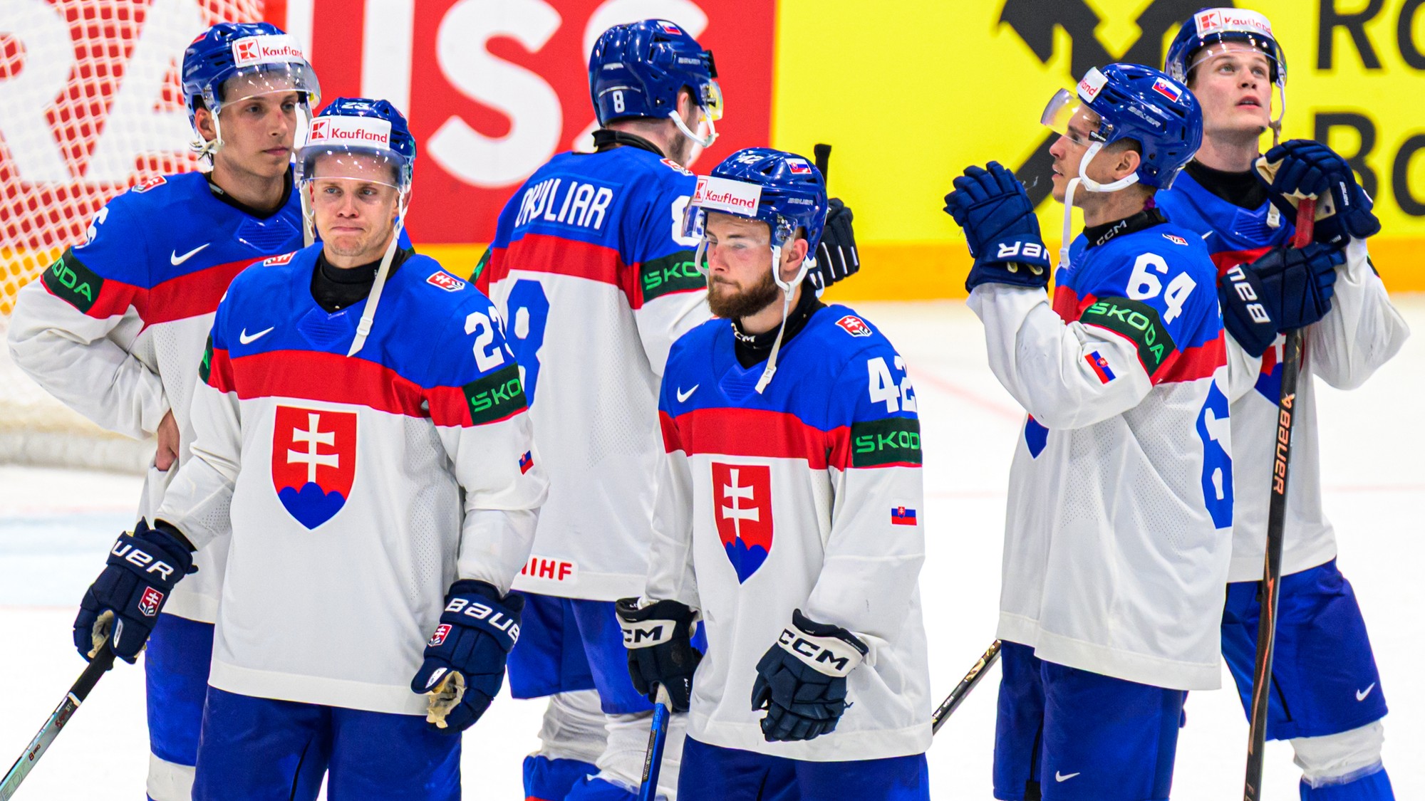 Zľava Jozef Viliam Kmec, Adam Sýkora, Oliver Okuliar, Aurel Nauš, Patrik Koch a Filip Štrbák (všetci Slovensko). 