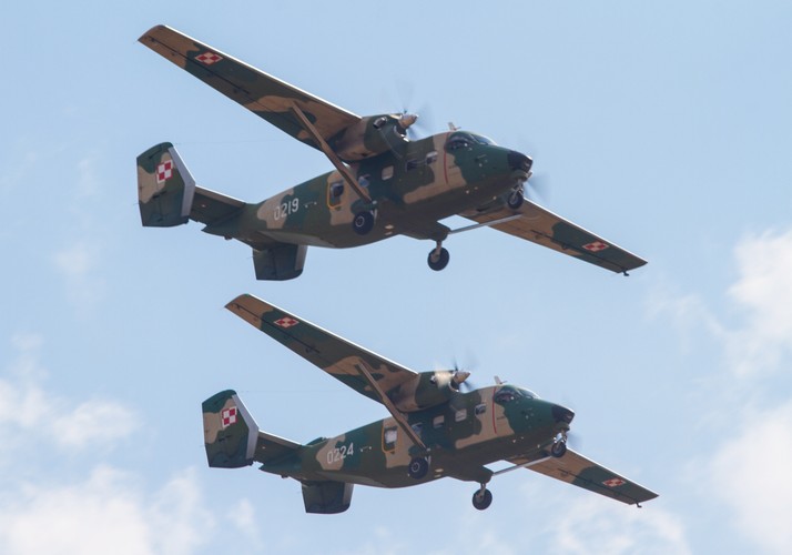 Pokaz Polskich Sił Zbrojnych podczas Międzynarodowych Pokazów Lotniczych Air Show 2015 w Radomiu  <br><br>fot. (mr) PAP/Michał Walczak