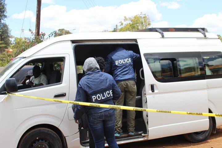 Kenyan police during a past investigation 