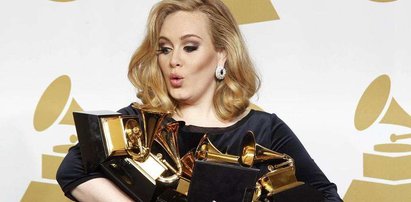 Wygłupy Adele na rozdaniu nagród Grammy