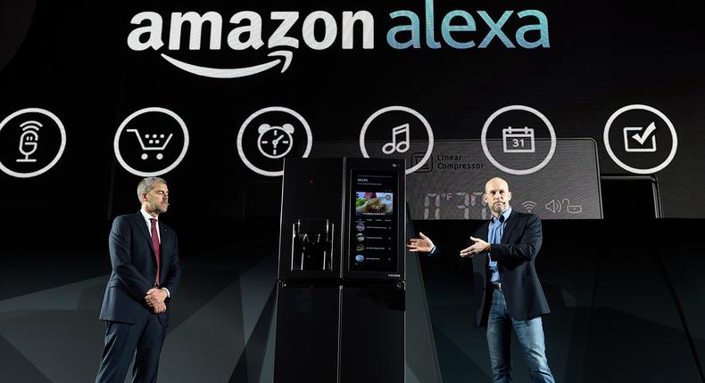 LG announces its new Amazon Alexa-powered smart fridge at CES 2017