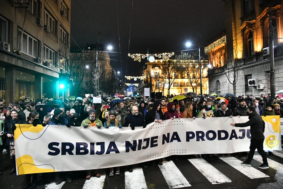 Protest u organizaciji "Kreni promeni"