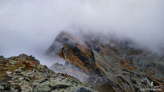 Widok na grań Skrzyniarek