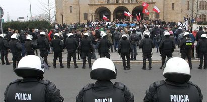 Bijatyka i wyzwiska na marszu w Poznaniu