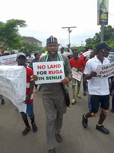 Benue is one of the most vocal states against the implementation of RUGA settlements [Twitter/@CollinsUma] 
