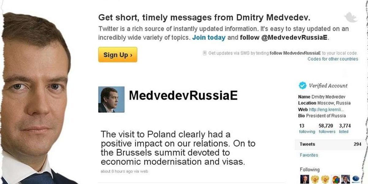 Miedwiediew twittuje o Polsce!