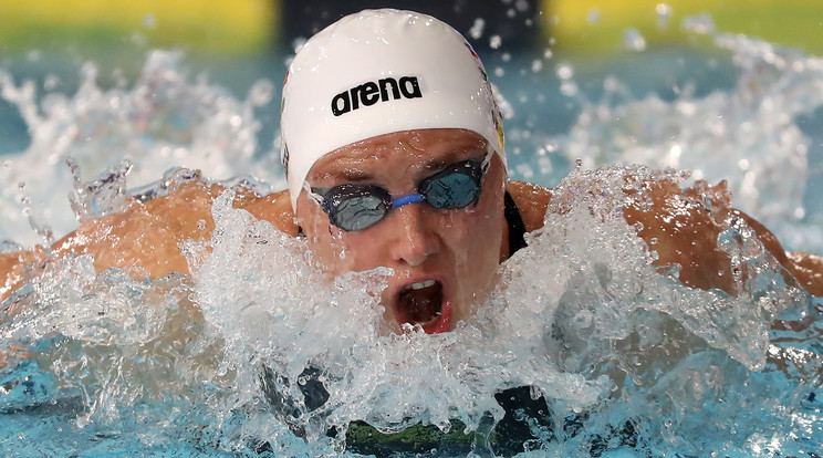 Hosszú Katinka szerdán 400 méter vegyesen úszik az arany-éremért / Fotó:  MTI- Illyés Tibor