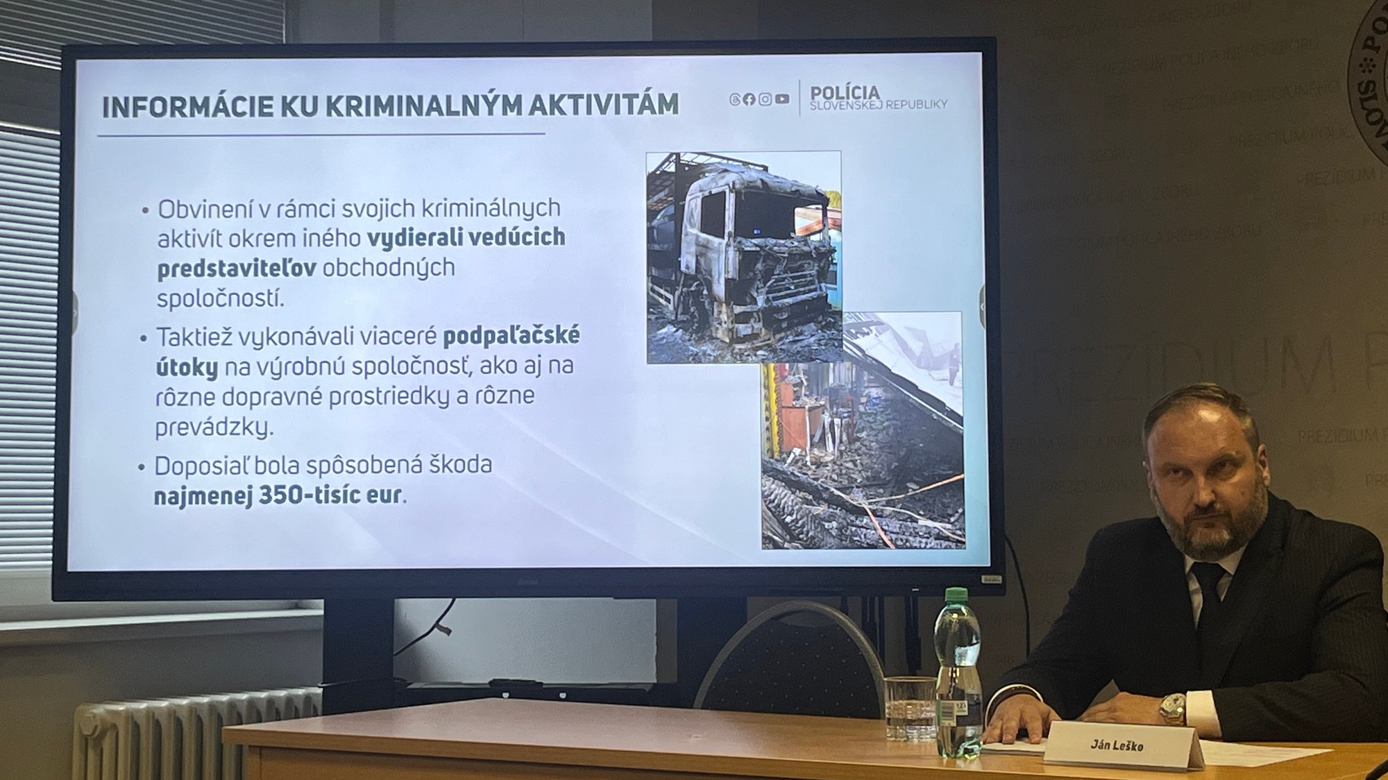 Informácie ku kriminálnym aktivitám