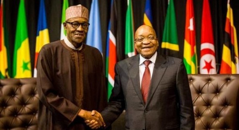 President Muhammadu Buhari attends AU summit in South Africa