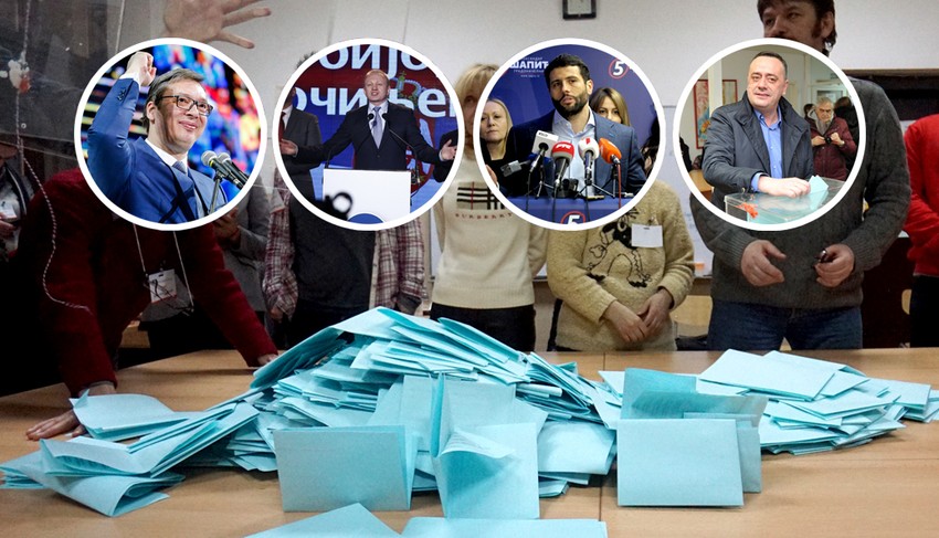 Samo četiri liste su prešle cenzus - SNS, Đilas, Šapić i SPS