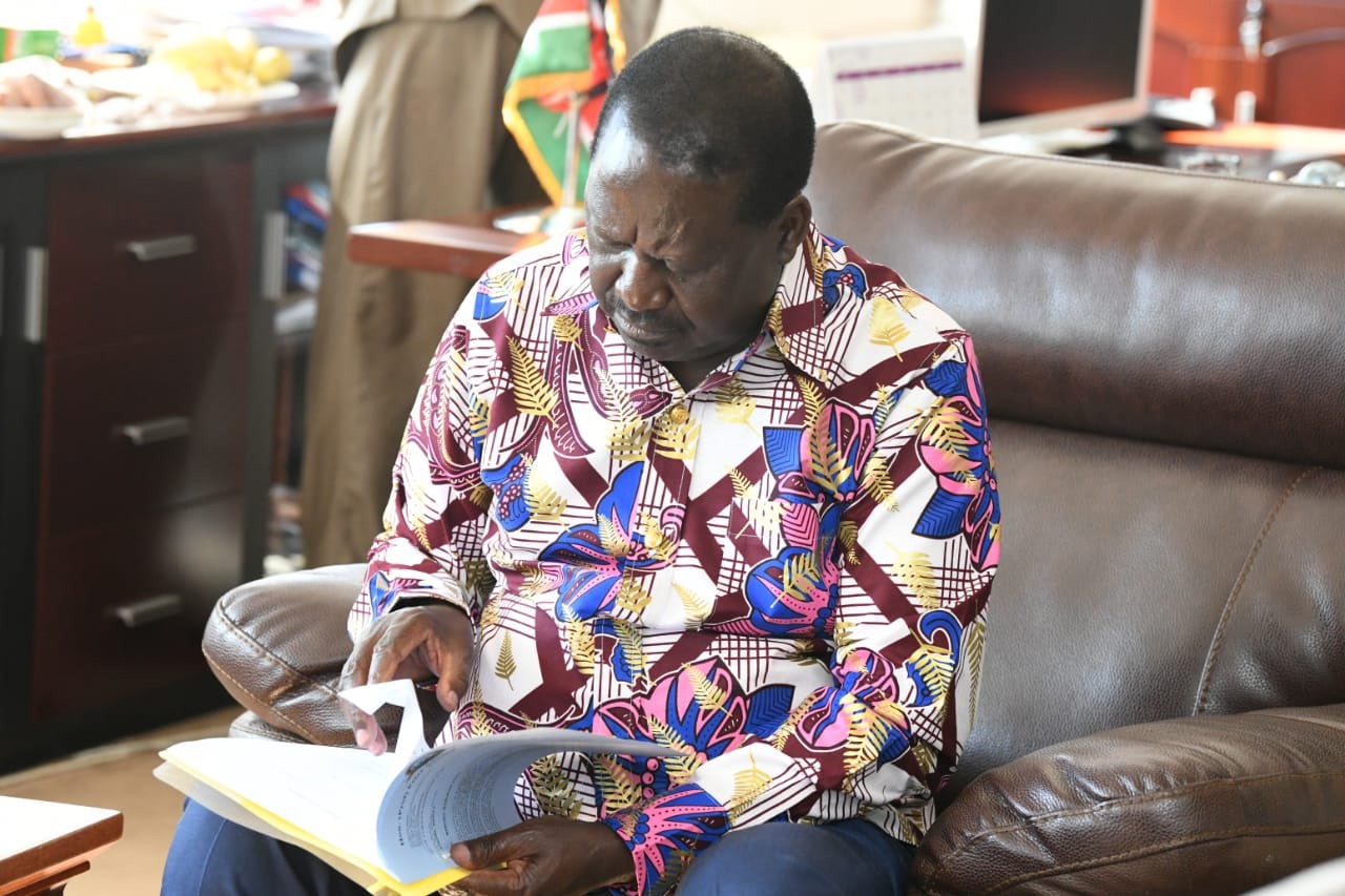 Former Prime Minister Raila Odinga