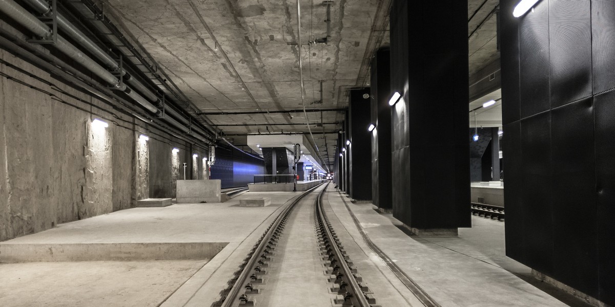 Miejsce, w którym rozpocznie się tunel kolejowy za Dworcem Fabrycznym w centrum Łodzi