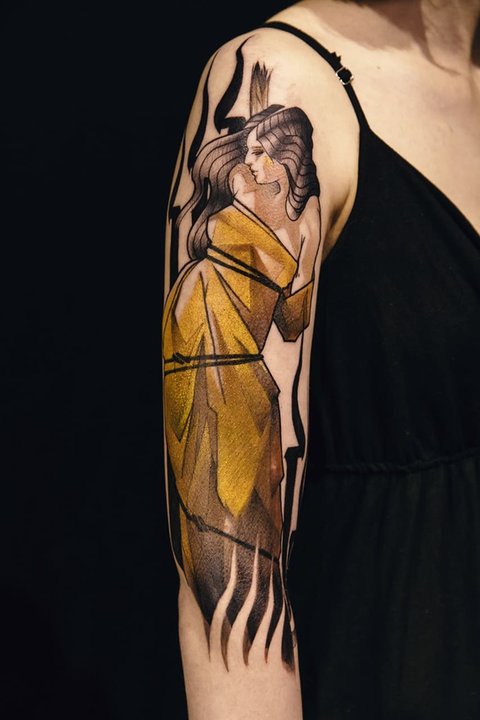 I miejsce – Neotraditional Świeży – Michalina Bolach, "Szum Tattoo Studio", Warszawa