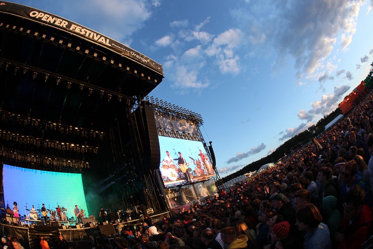 Vampire Weekend na festiwalu Open'er 2019. 3 czerwca 2019 roku.