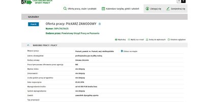 Lech wystawił ofertę dla piłkarza w Urzędzie Pracy