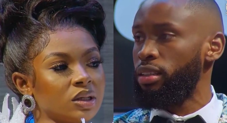 Emmanuel and Liquorose on BBNaija Reunion show [Instagram/bigbronaija]