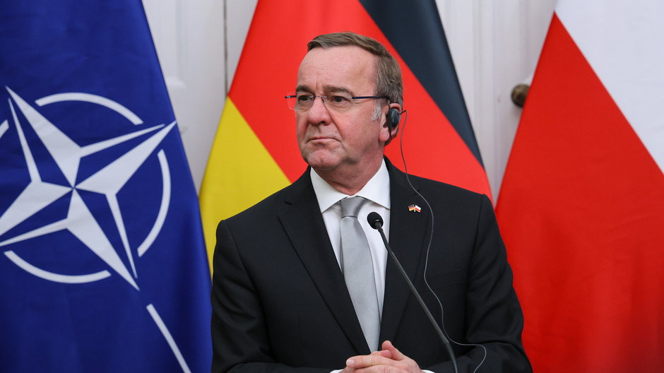 Minister obrony Niemiec Boris Pistorius, 18 marca 2024 r.