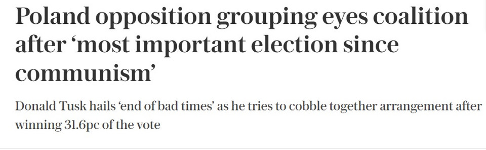 "The Telegraph" o wyborach w Polsce