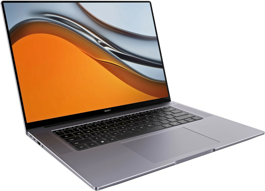 Huawei MateBook 16 – laptop po podniesieniu klapy matrycy