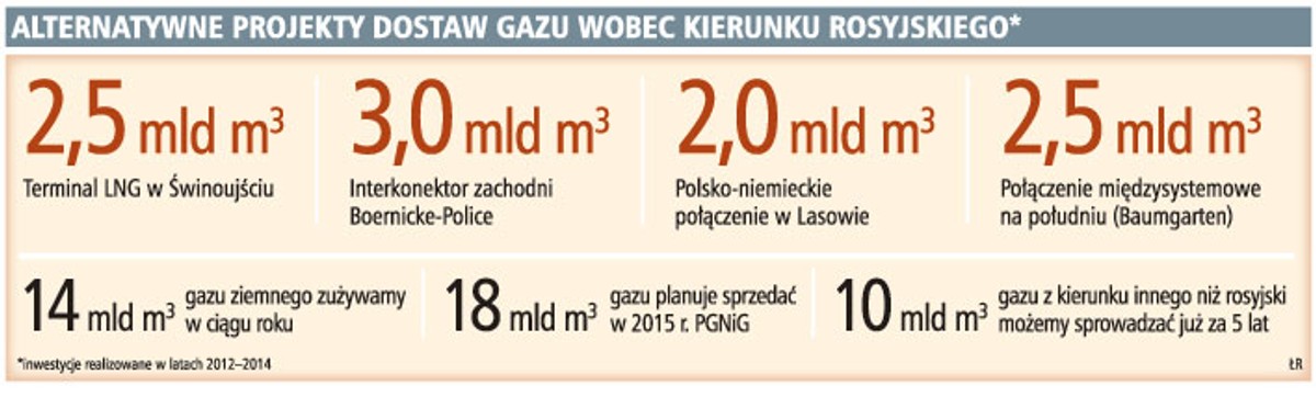 Alternatywne projekty dostaw gazu wobec kierunku rosyjskiego