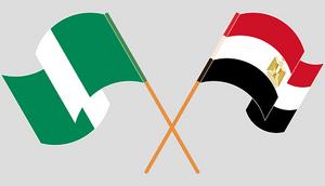 Egypt's and Nigeria's flag