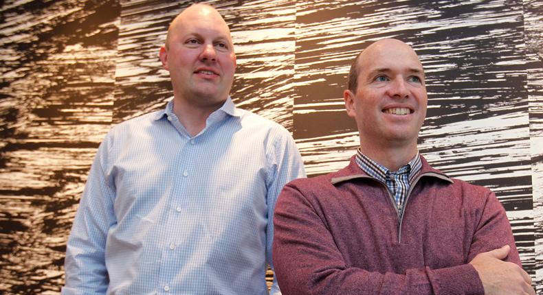 Marc Andreessen, left, and his longtime business partner, Ben Horowitz.AP Photo/Paul Sakuma