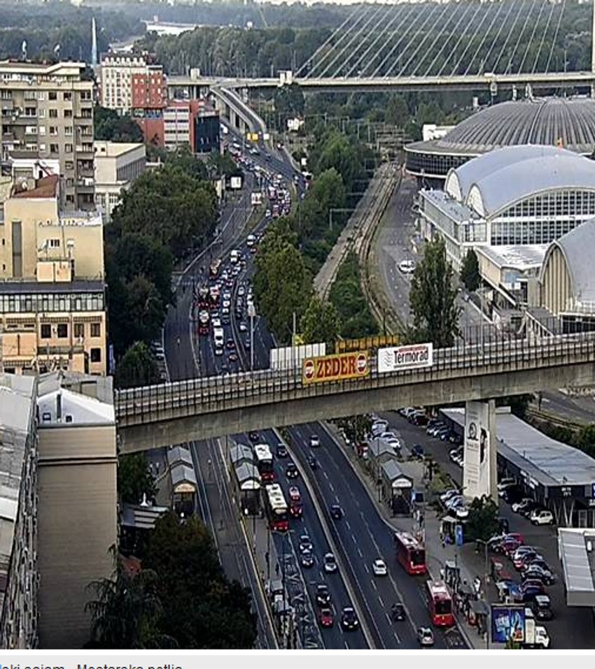 Na potezu oko Beogradskog sajma stvaraju se gužve