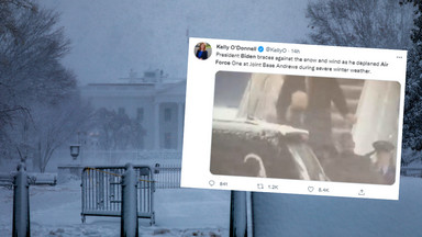 Burza śnieżna sparaliżowała Waszyngton. Joe Biden utknął w samolocie