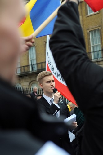 Protest Polaków przed Downing Street w Londynie