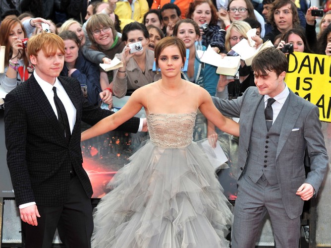 Rupert Grint, Emma Watson i Daniel Radcliffe